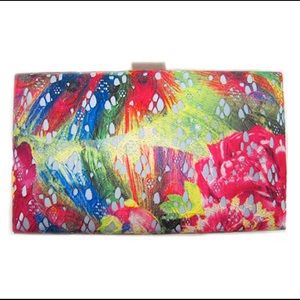 Sondra Roberts Watercolor Lace Clutch-Boutique